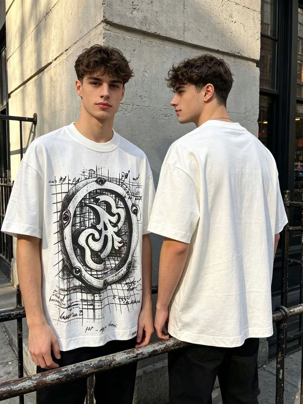 ASAALL Circular Technical Graphic T-Shirt — context