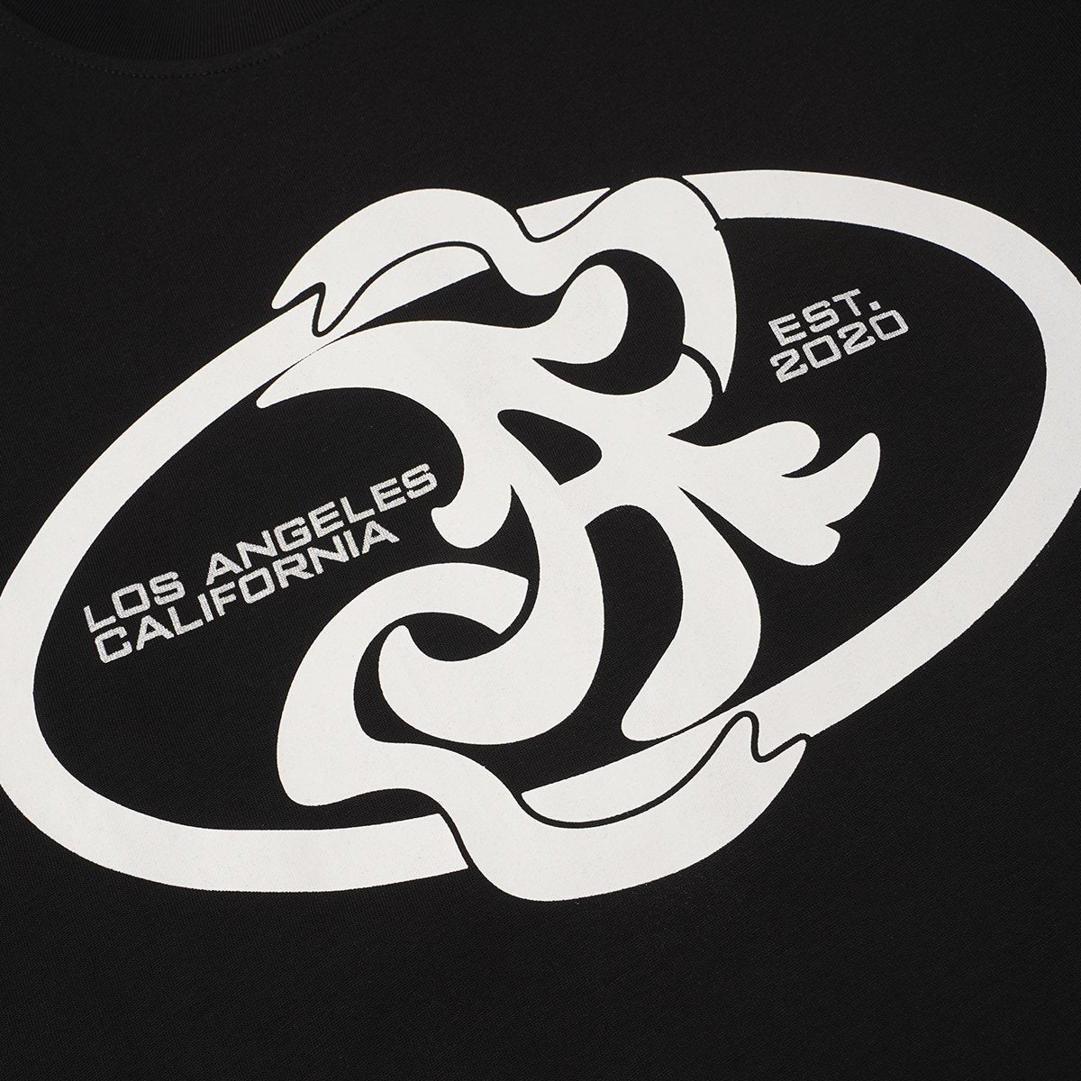 ASAALL Los Angeles California Abstract Graphic T-Shirt — detail