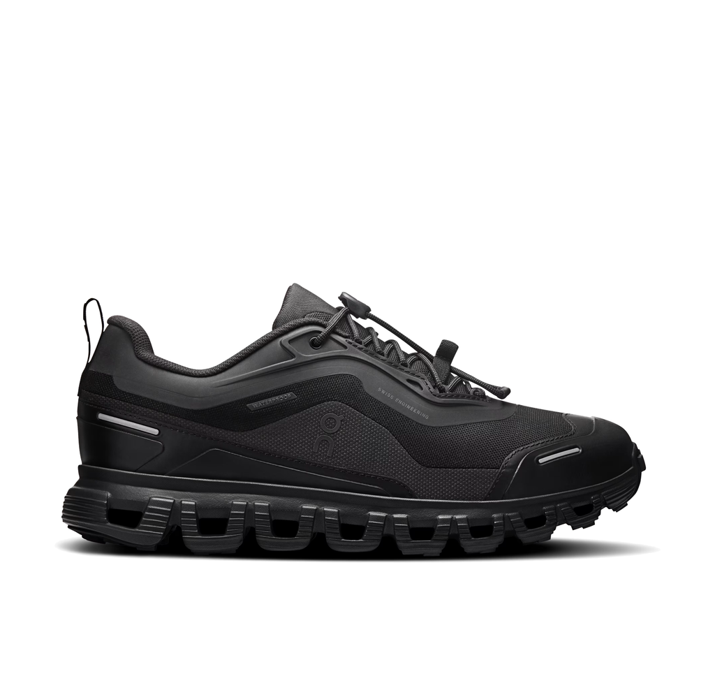 On Women's Cloud 6 Geo Waterproof Black/Black Lifestyle Sneakers