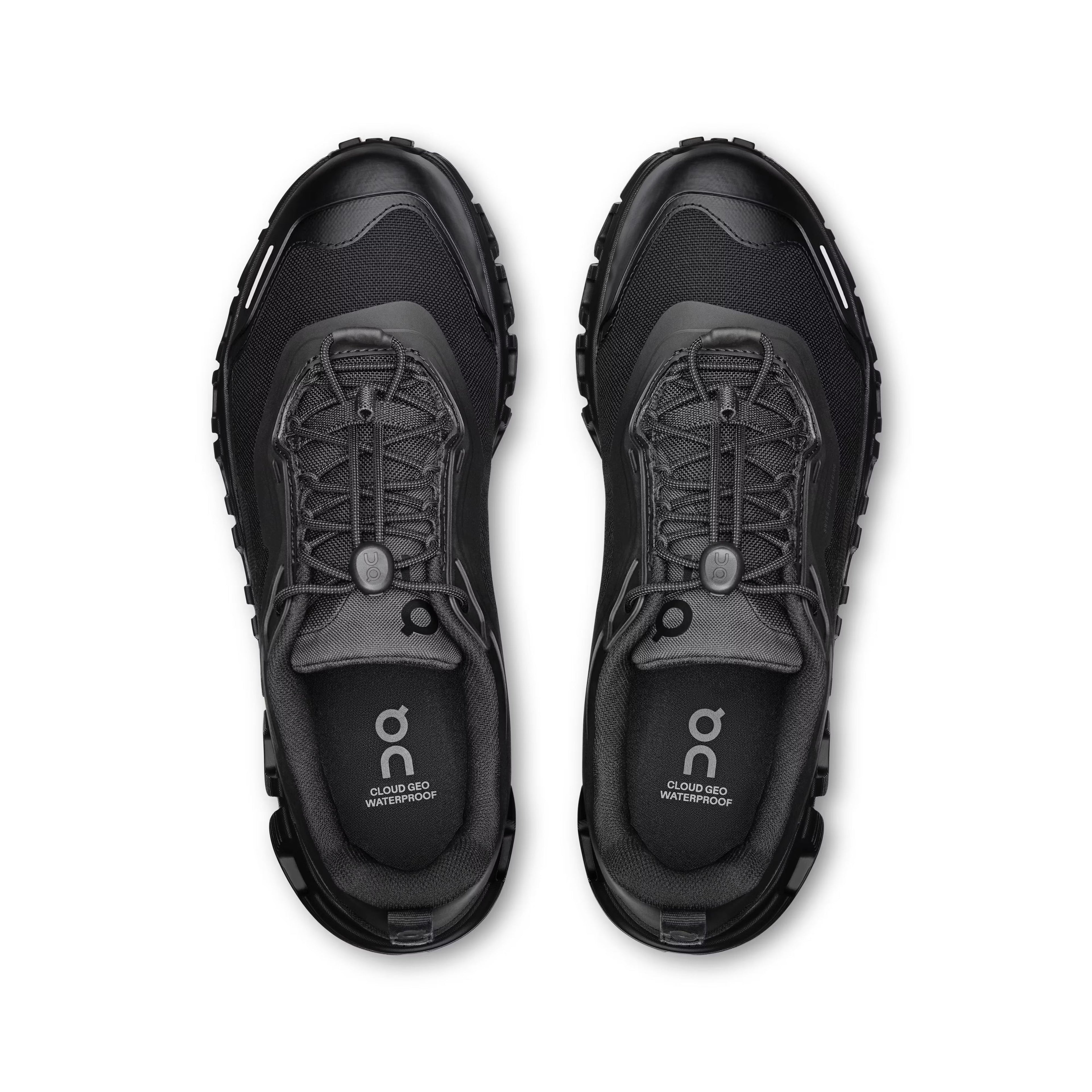 On Women's Cloud 6 Geo Waterproof Black/Black Lifestyle Sneakers