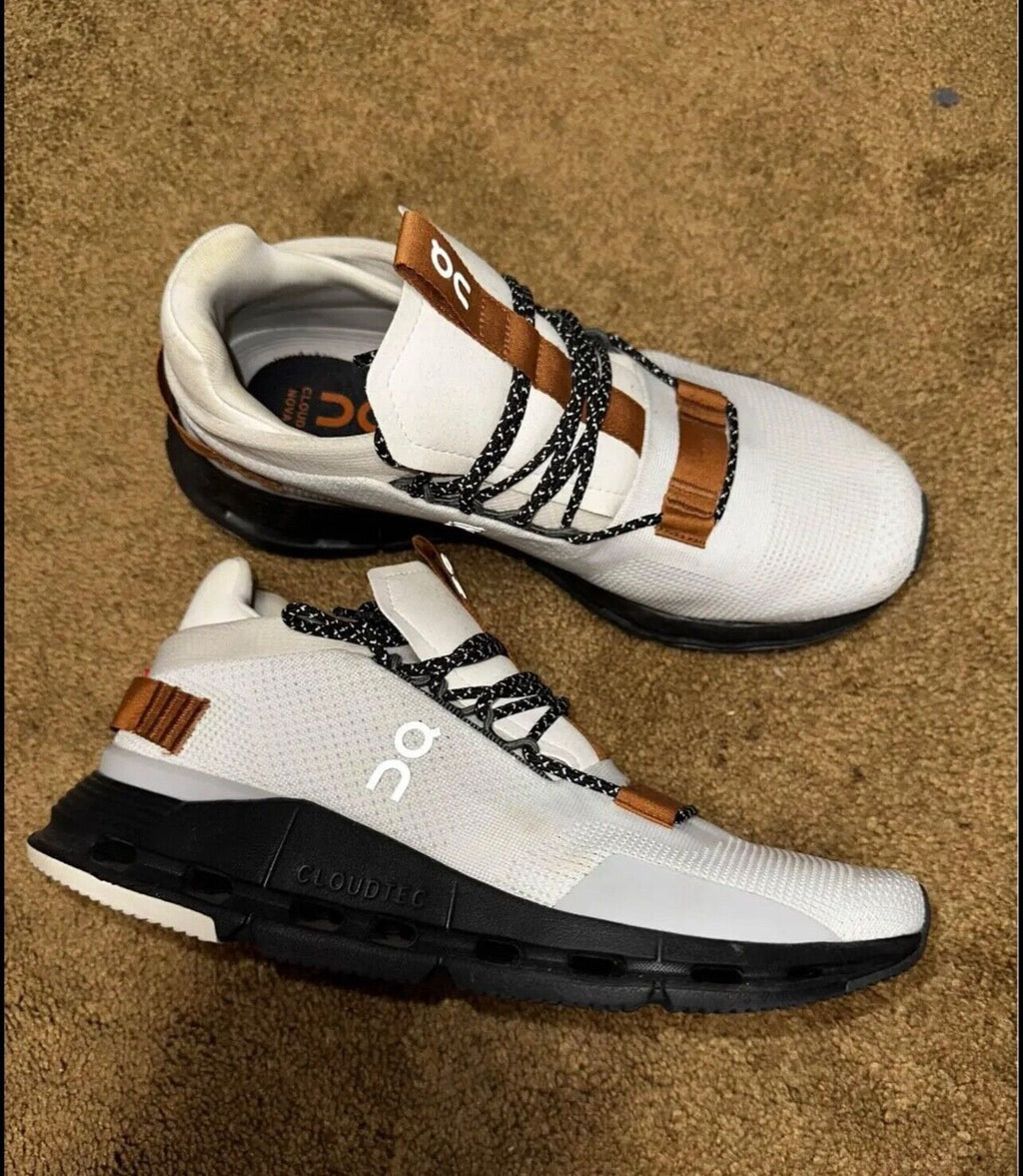 On Cloudnova White Pecan Lifestyle Sneakers
