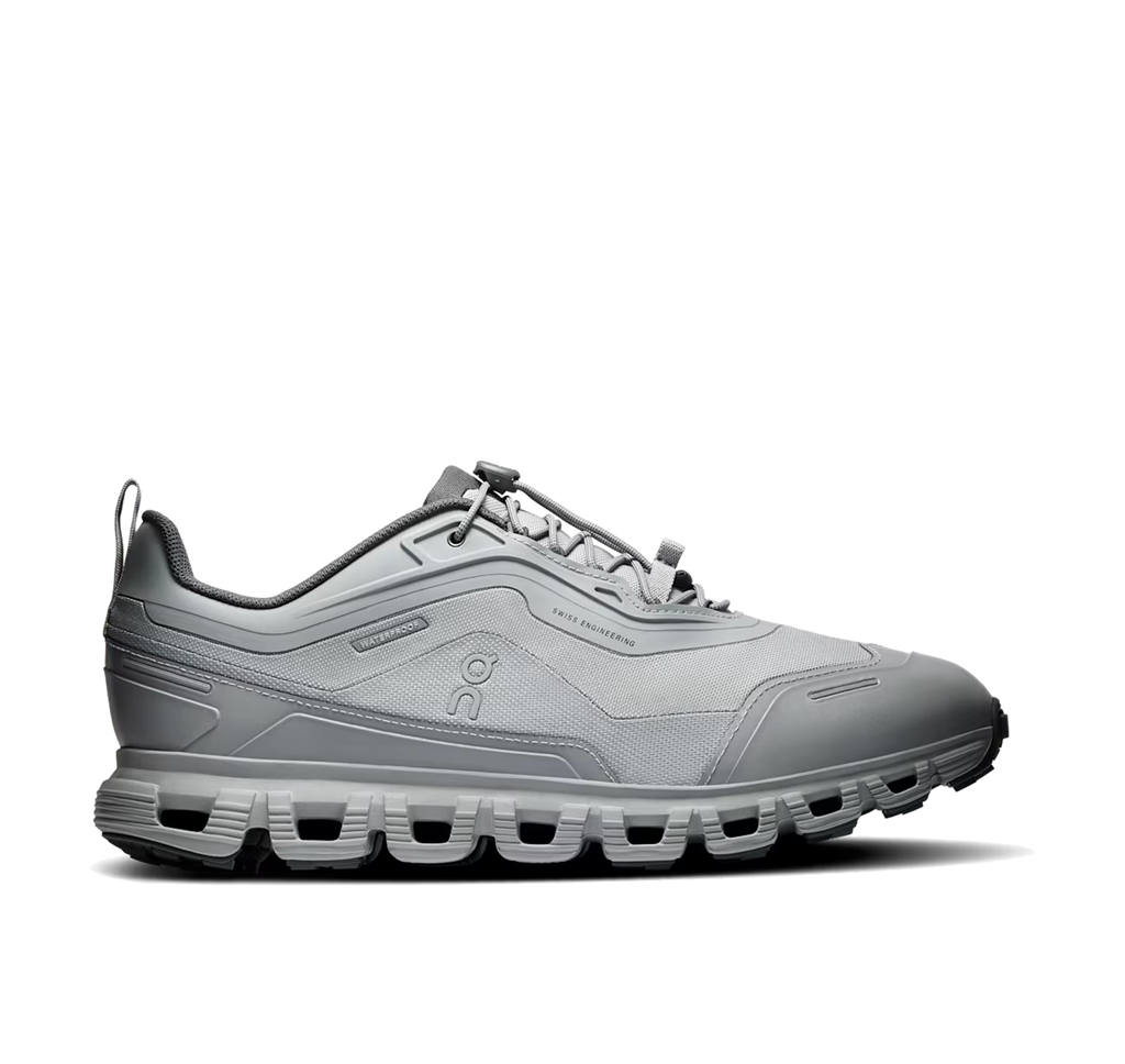 On Men's Cloud 6 Geo Waterproof Alloy/Alloy Lifestyle Sneakers