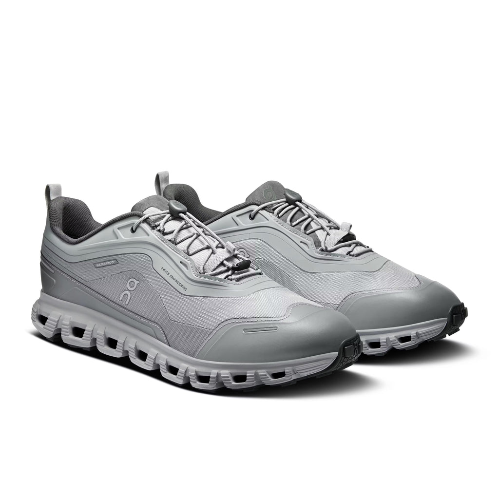 On Men's Cloud 6 Geo Waterproof Alloy/Alloy Lifestyle Sneakers