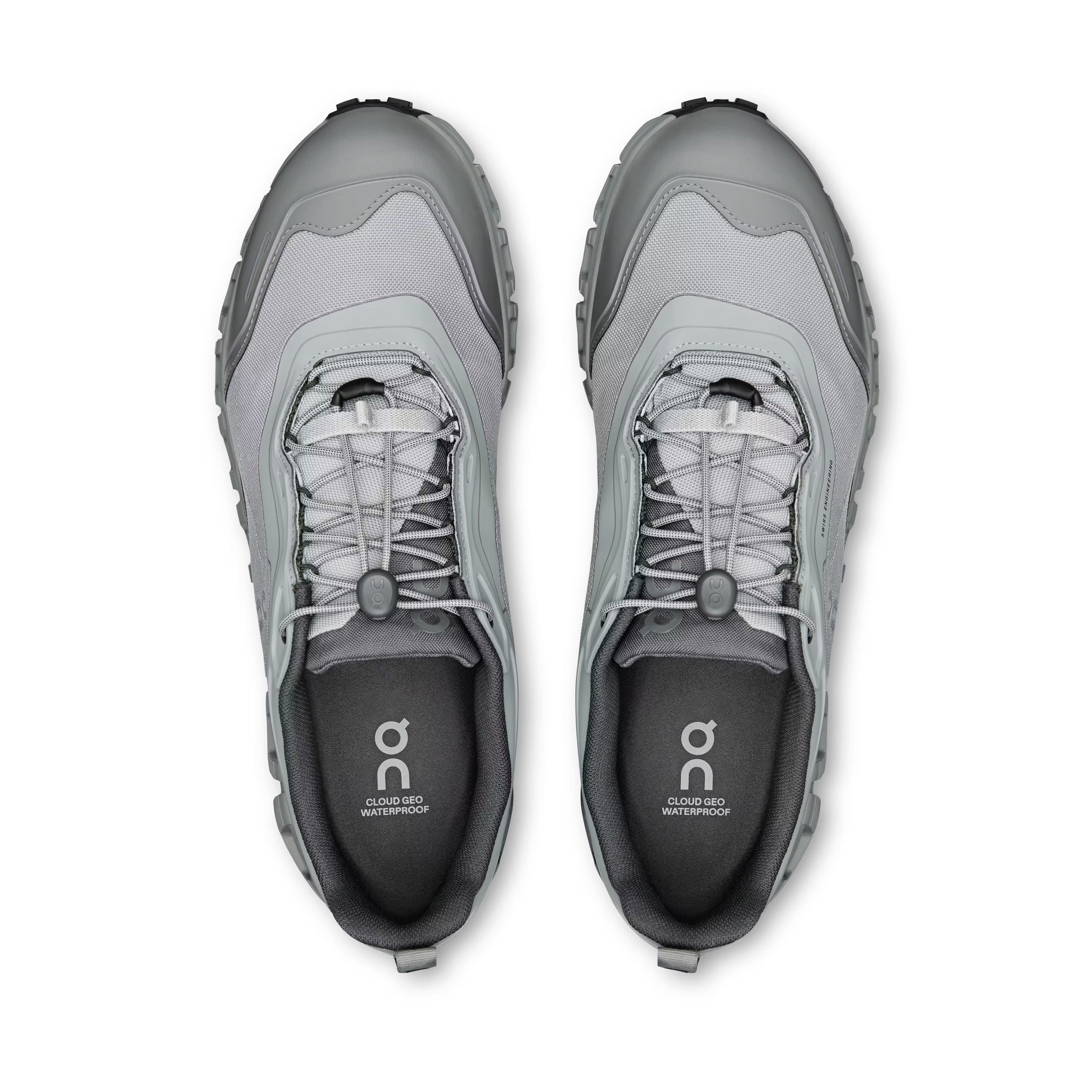 On Men's Cloud 6 Geo Waterproof Alloy/Alloy Lifestyle Sneakers