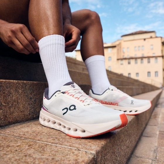 On Cloudsurfer Next White Orange Running Shoes