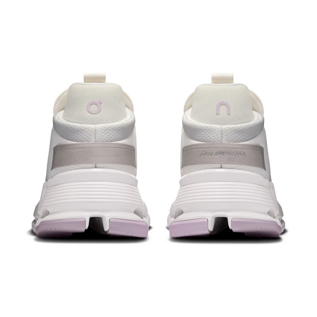 On Women's Cloudnova 2 White/Orchid Lifestyle Sneakers