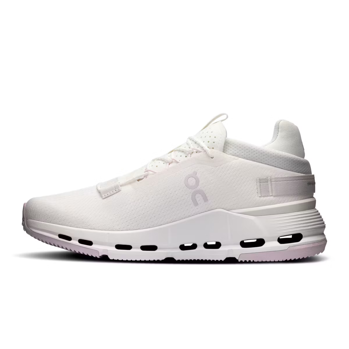 On Women's Cloudnova 2 White/Orchid Lifestyle Sneakers