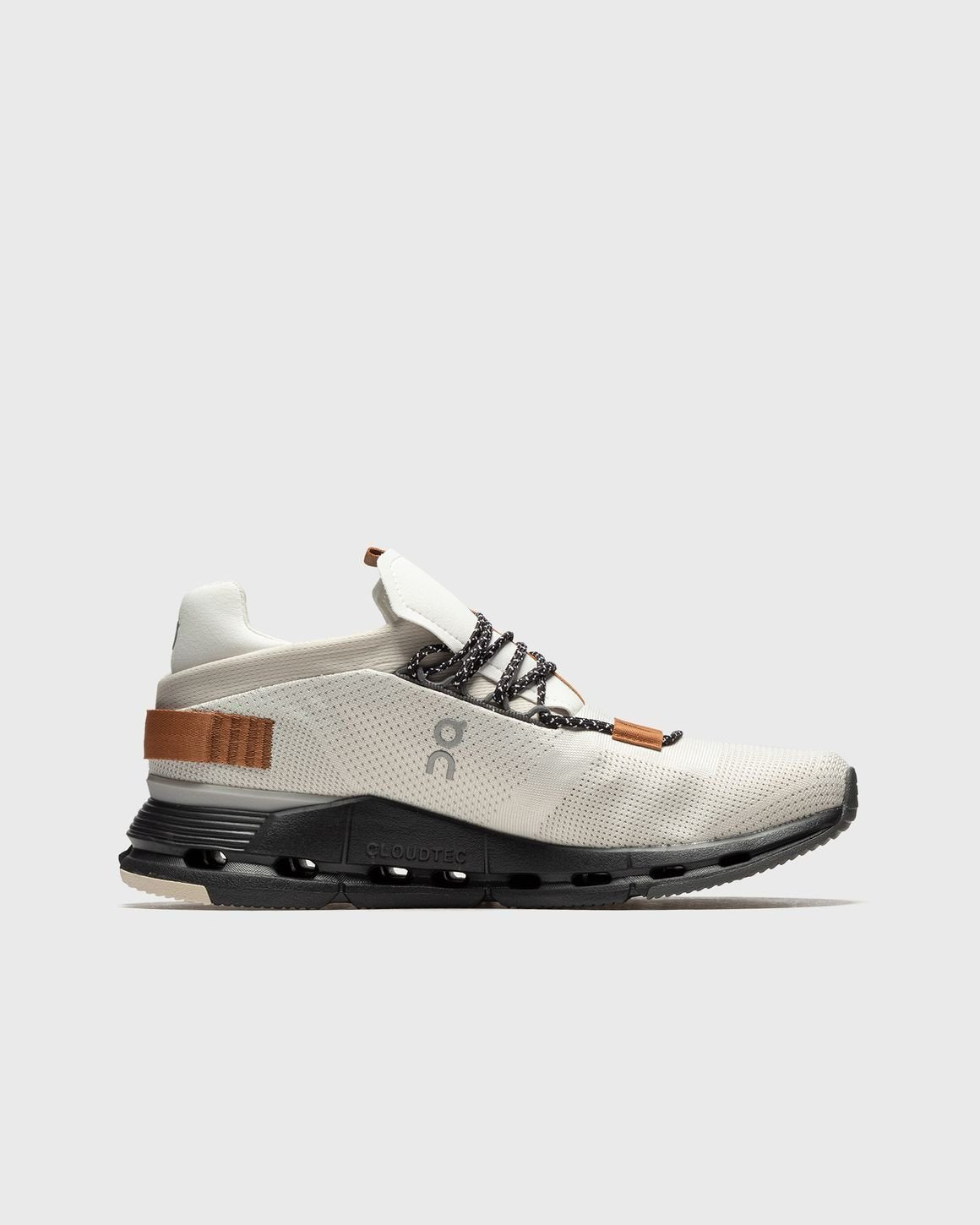 On Cloudnova White Pecan Lifestyle Sneakers