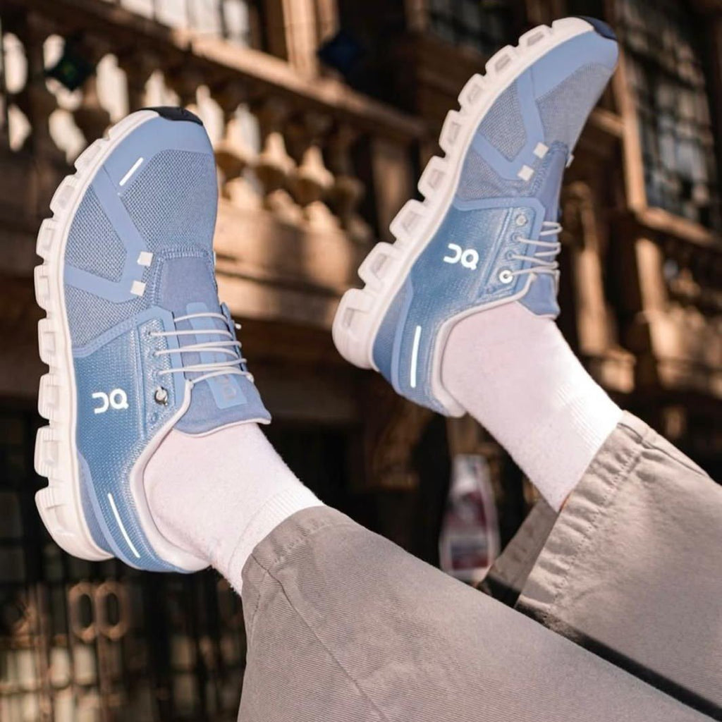 On Cloud 6 Chambray White Lifestyle Sneakers