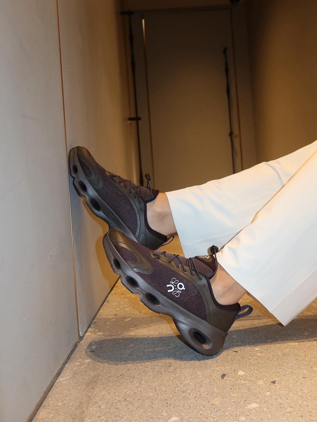 LOEWE x On Cloudsolo Dark Brown Black Lifestyle Sneakers