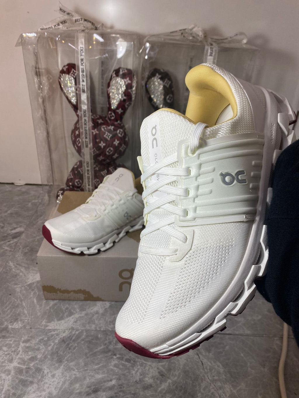 On Cloudswift Suma Undyed White Ivory Running Shoes