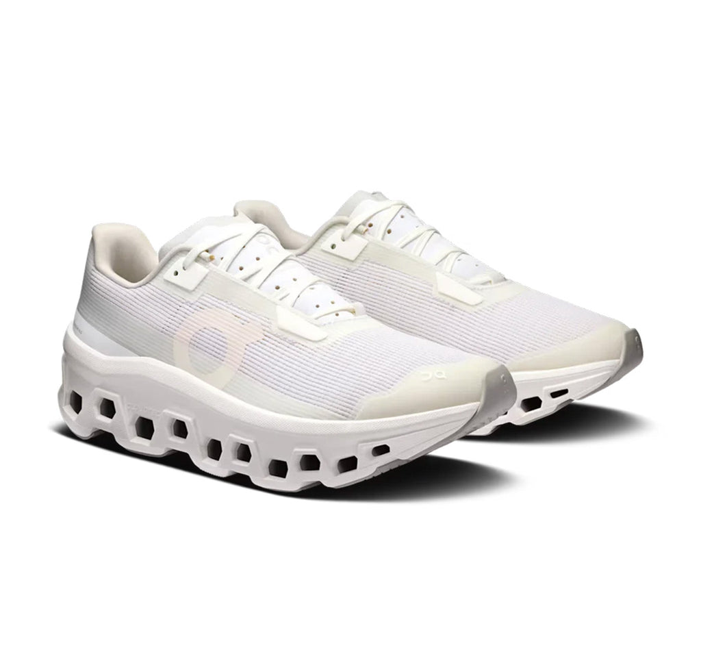 On Men's Cloudmonster Void White Running Shoes