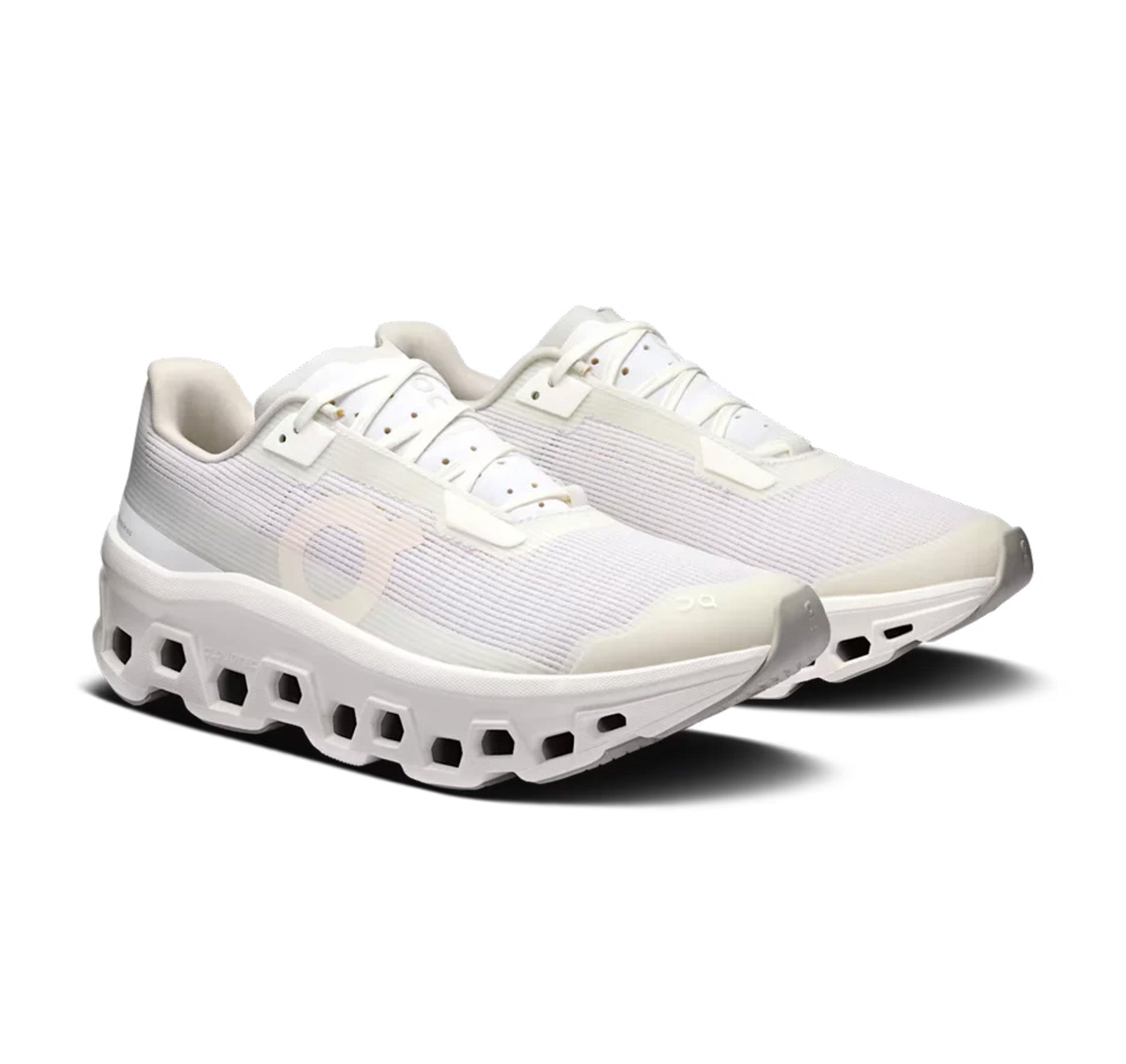 On Women's Cloudmonster Void White Running Shoes