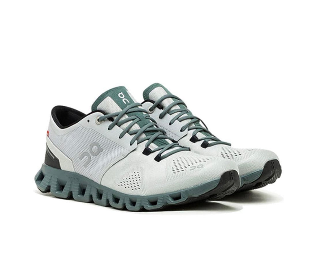 On Cloud X Shift Glacier Grey Olive Training Shoes