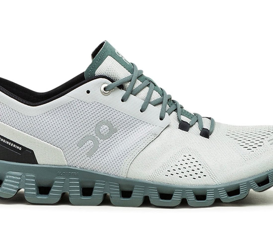 On Cloud X Shift Glacier Grey Olive Training Shoes