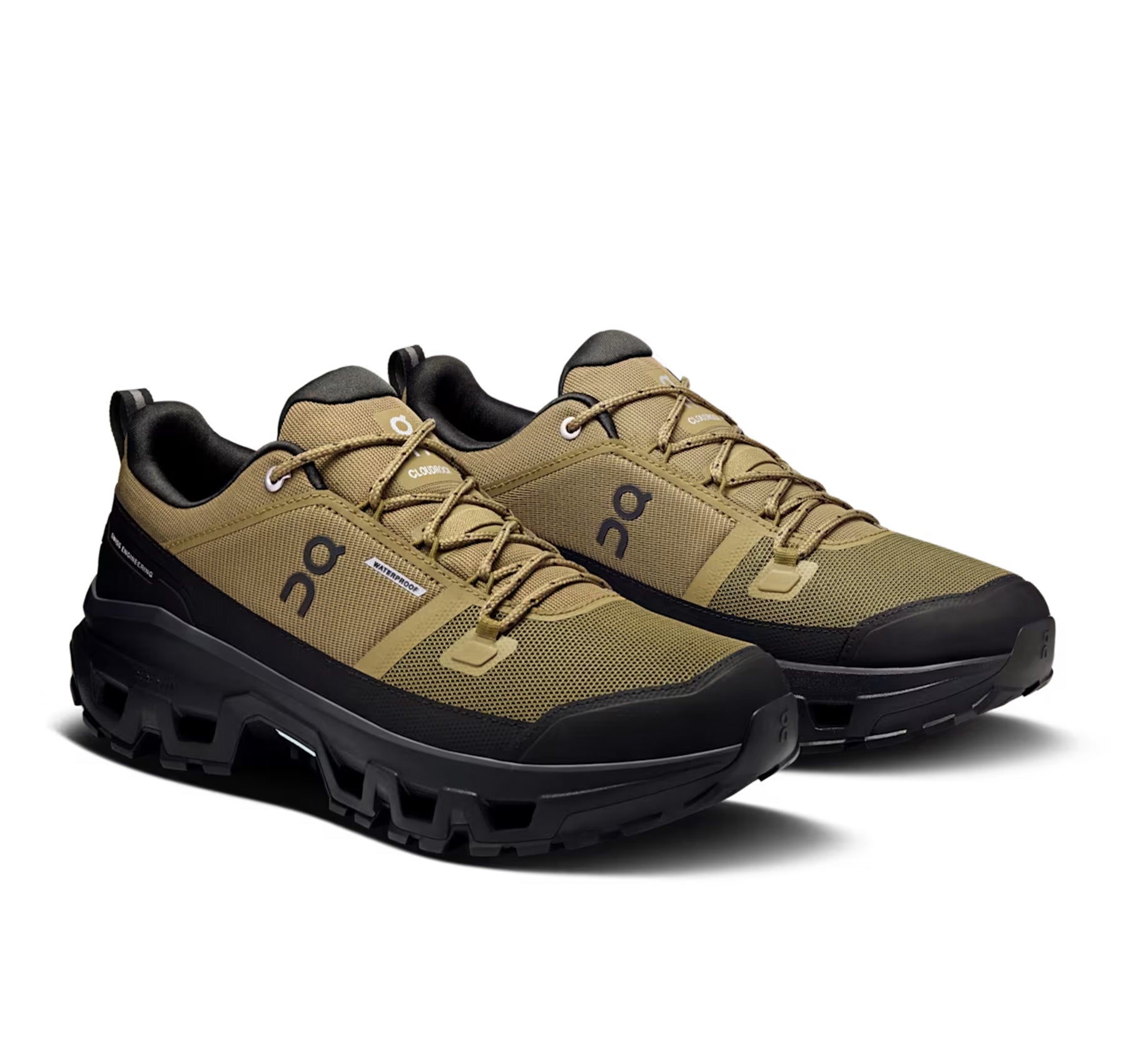 On Men's Cloudrock Low Waterproof Hunter/Black Hiking Shoes