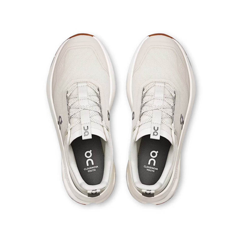 On Big Kids' Cloudnova Ivory/Apollo Athletic Shoes