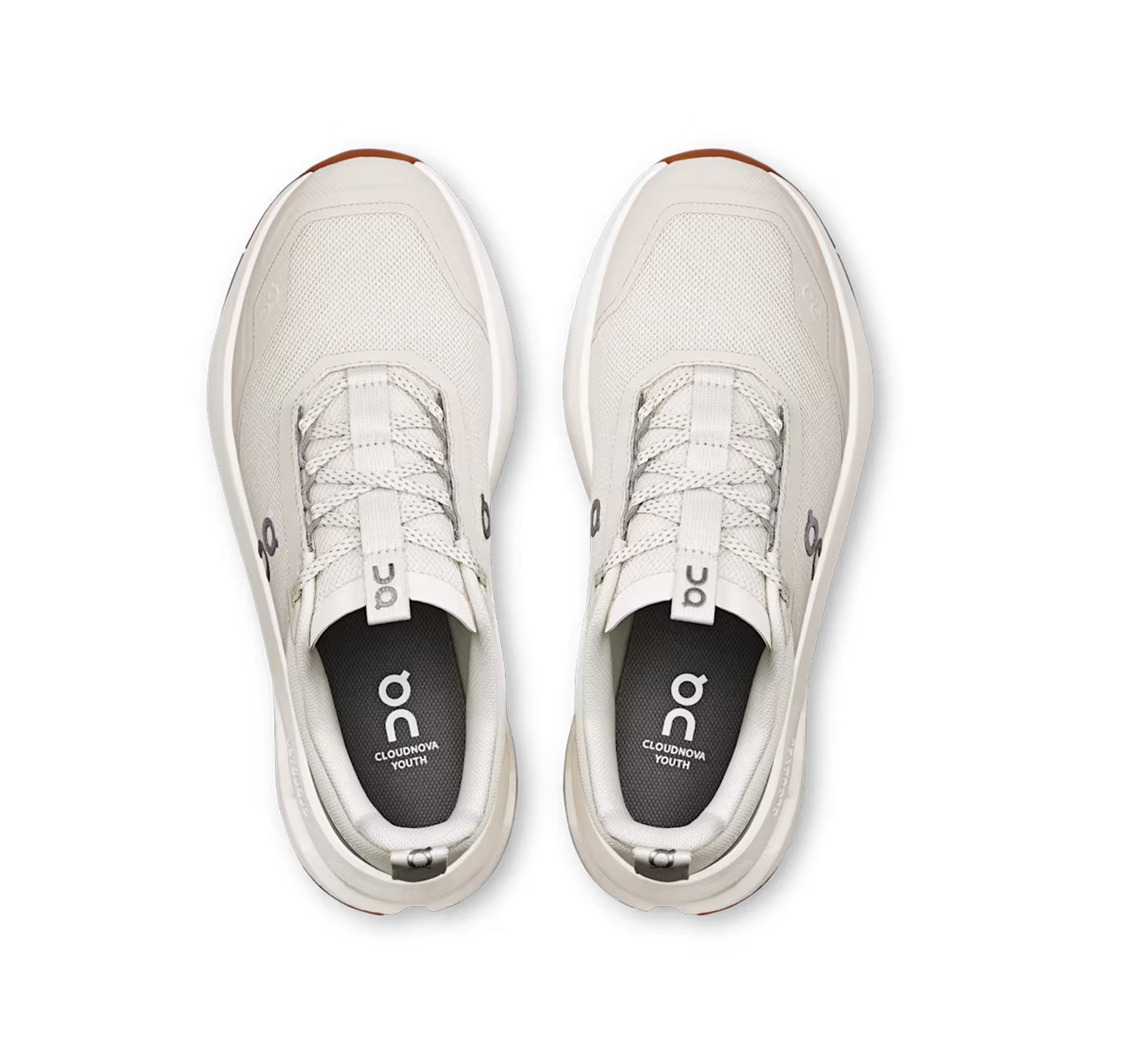 On Big Kids' Cloudnova Ivory/Apollo Athletic Shoes
