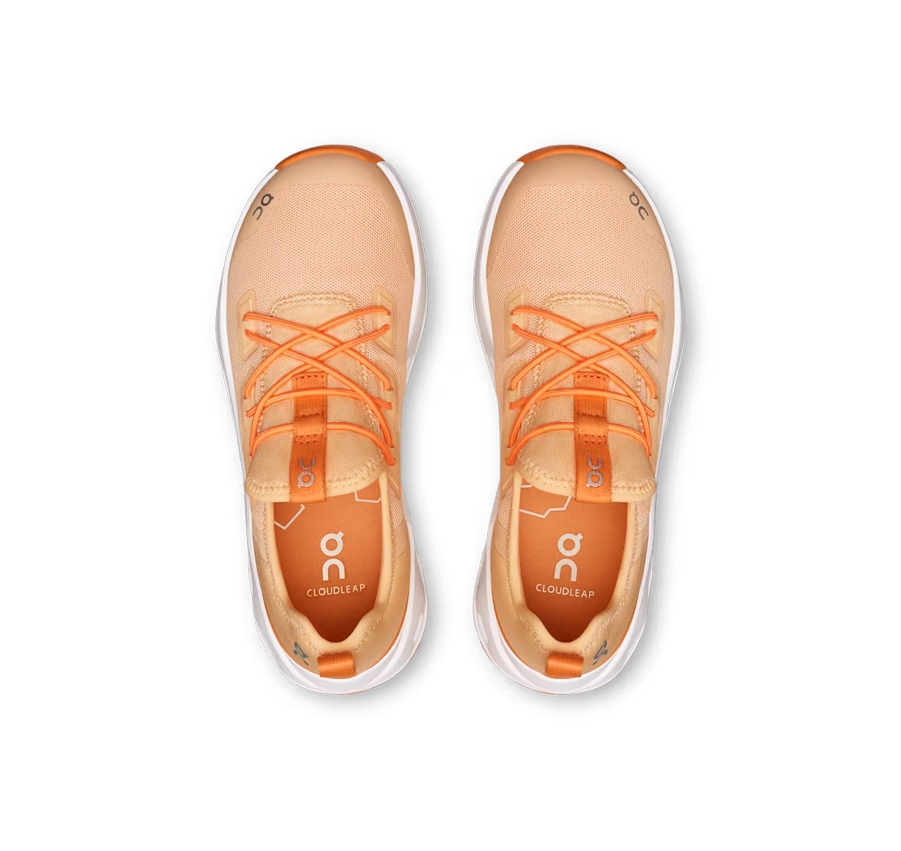 On Little Kids' Cloudleap Tangerine/Blonde Athletic Shoes