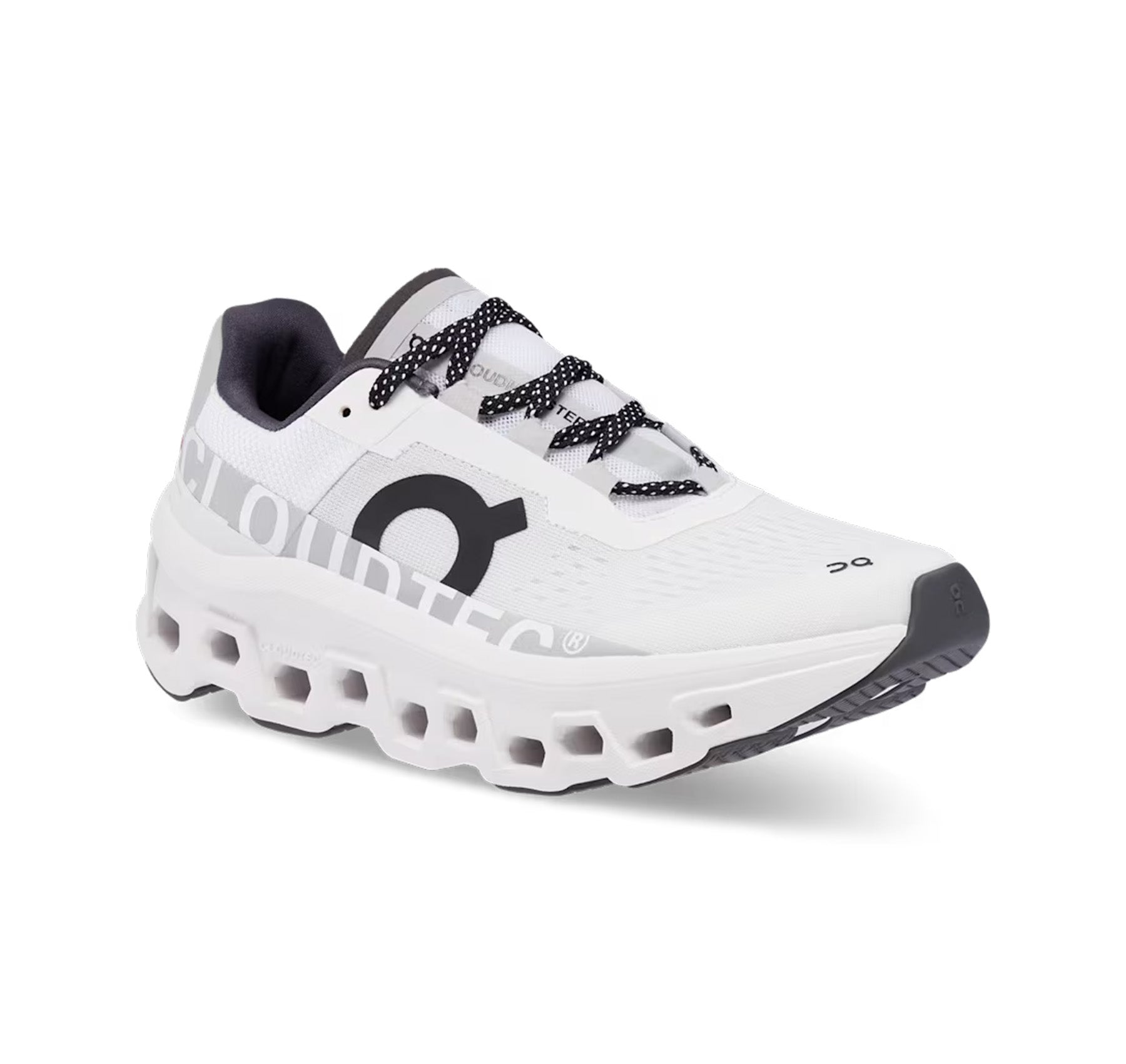 On Women's Cloudmonster All White Running Shoes