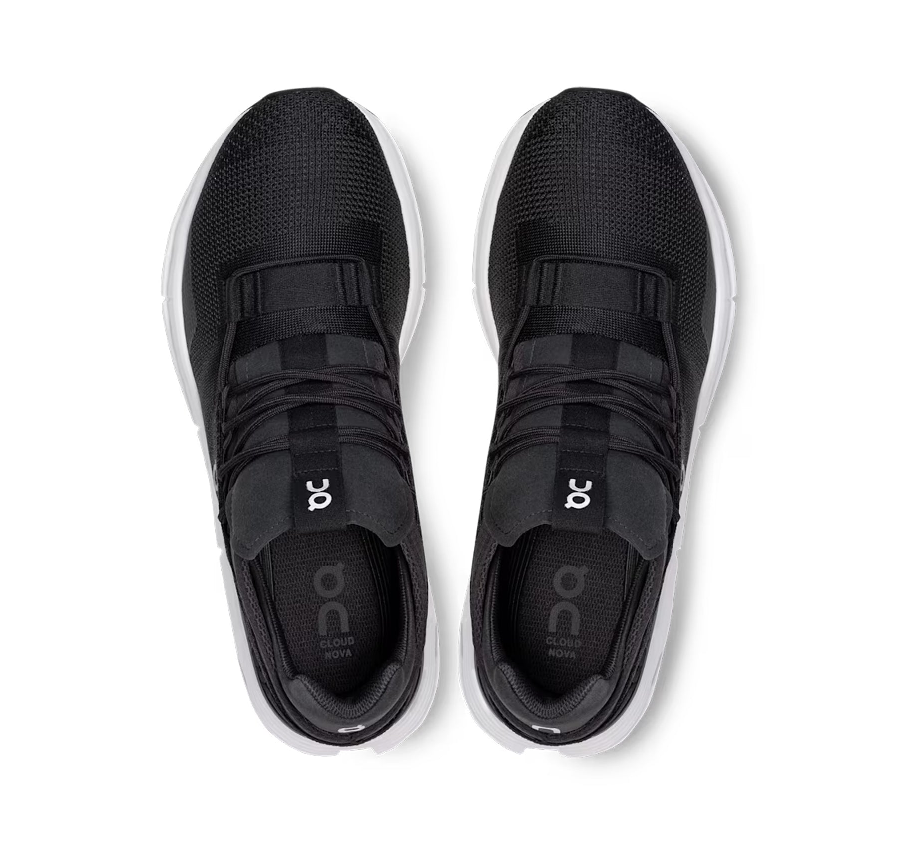 On Women's Cloudnova Phantom/White Lifestyle Sneakers