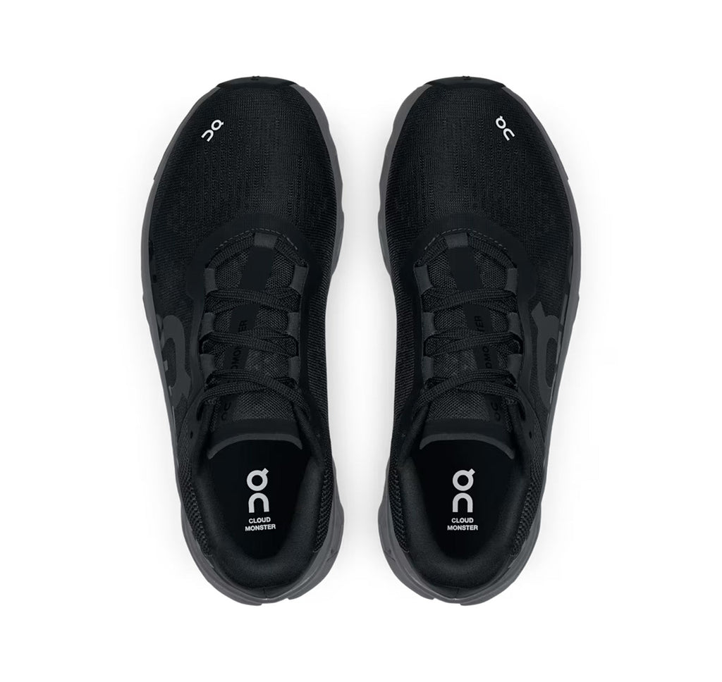On Women's Cloudmonster Black/Magnet Running Shoes