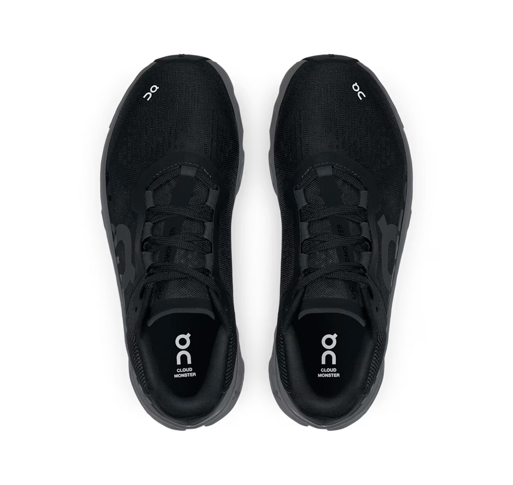 On Women's Cloudmonster Black/Magnet Running Shoes