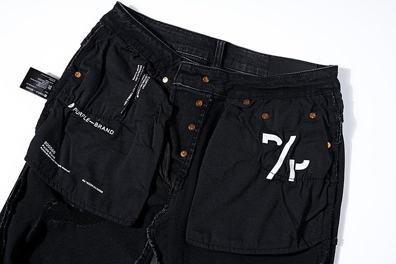 Purple Brand Paint-Splatter Distressed Jeans — context