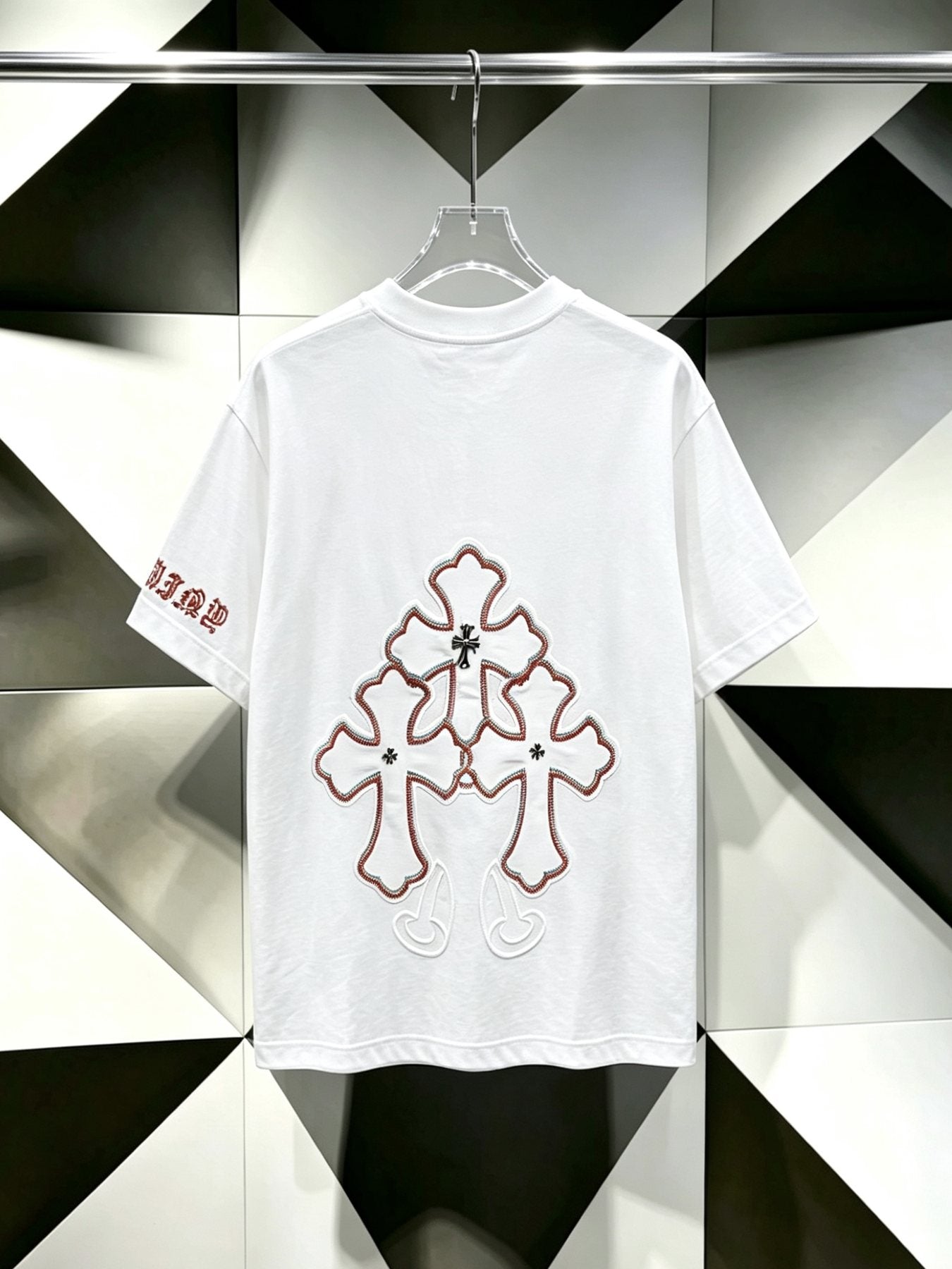 Chrome Hearts Clustered Cross Graphic T-Shirt — back