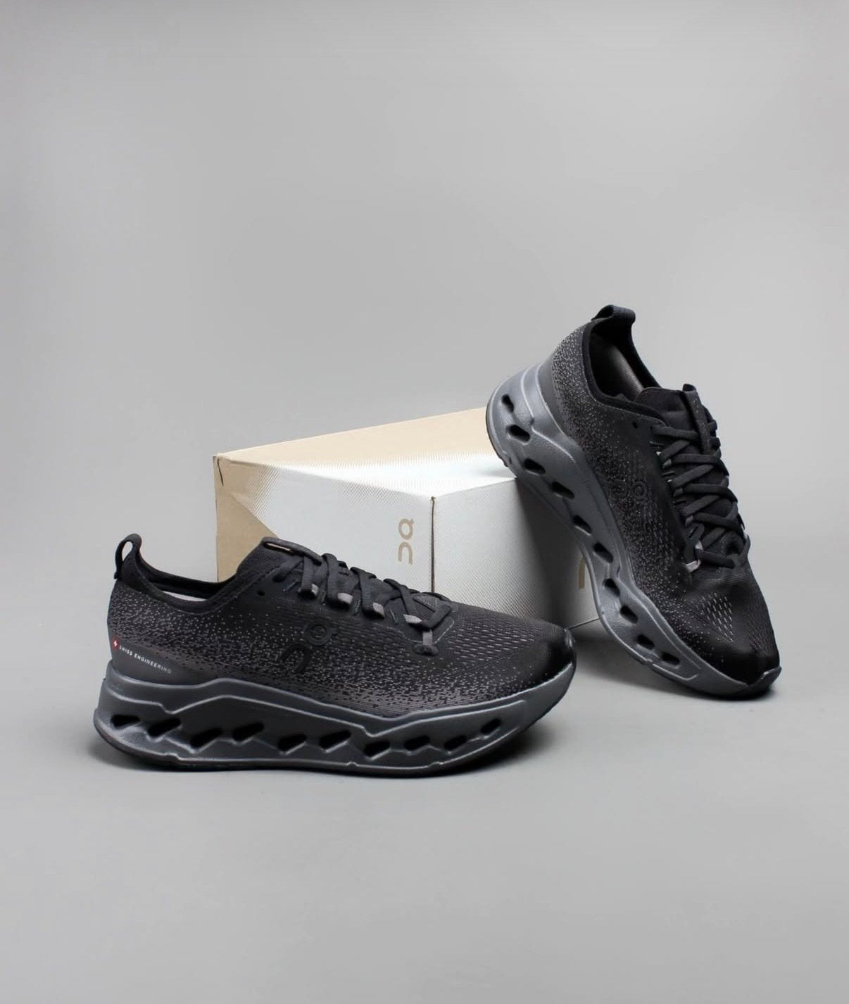 On Cloudsurfer Max Black Eclipse Running Shoes