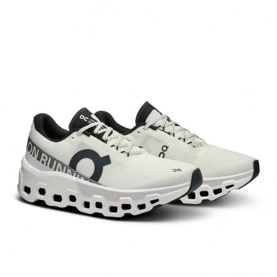 On Cloudmonster 2 White/Black Running Shoes