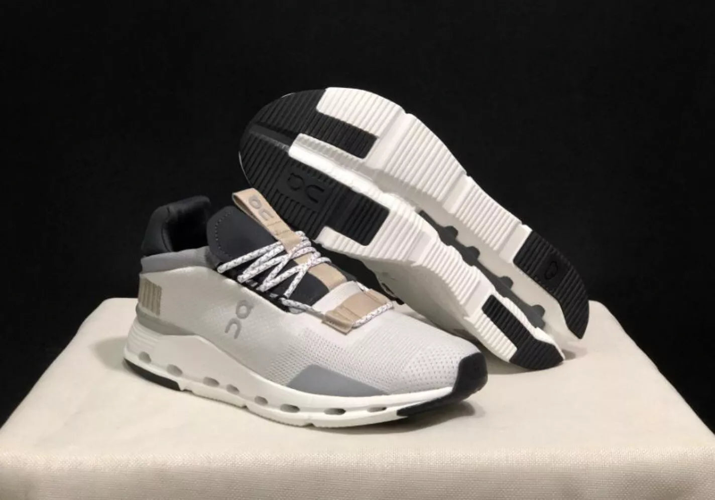 On Cloudnova Grey Lifestyle Sneakers