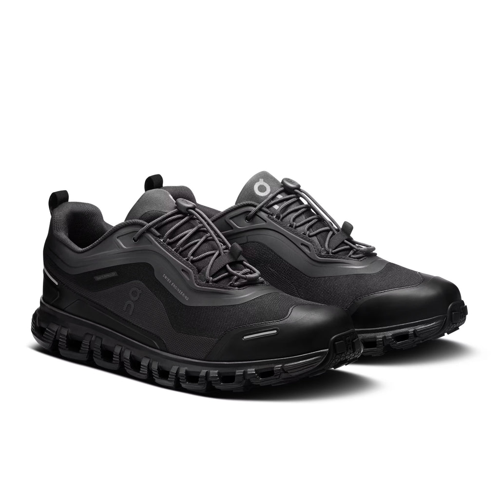 On Men's Cloud 6 Geo Waterproof Black/Black Lifestyle Sneakers